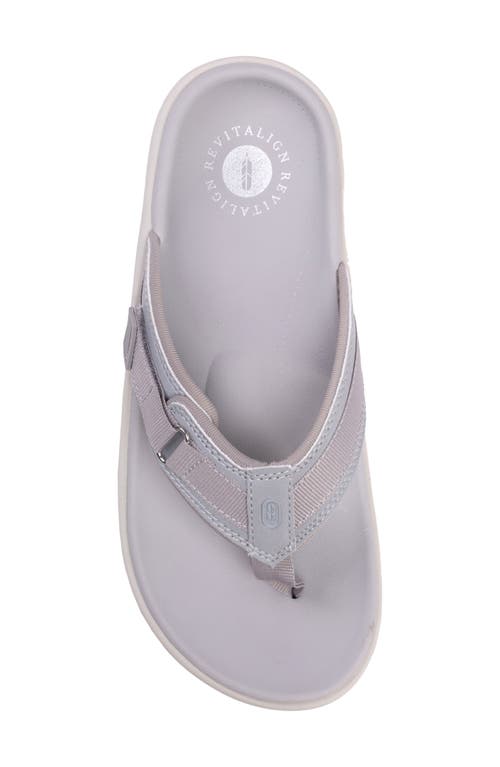Revitalign Yumi Northfork Flip Flop In Gray