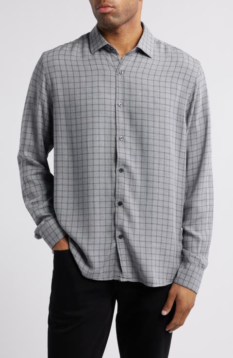Stelton Windowpane Check Button-Up Shirt