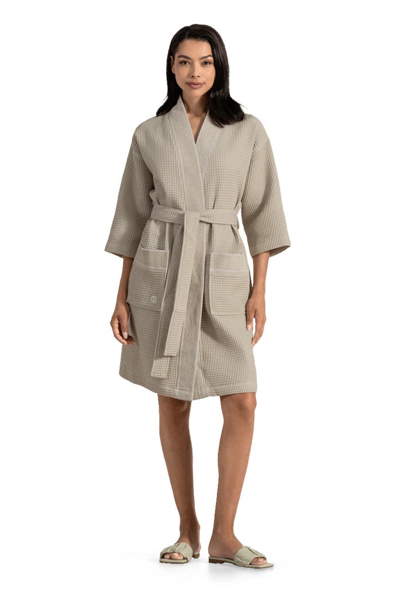 Sauners Unisex Bathrobe, Main, color, Beige