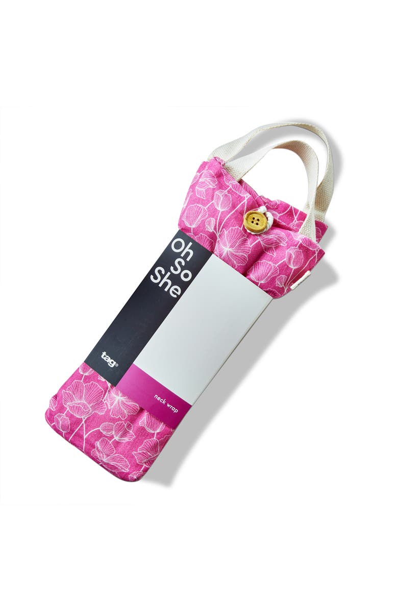 tag Poppy Warming Neck Wrap Fuchsia Cotton Everyday, Main, color, Fuchsia
