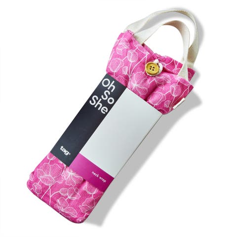 Poppy Warming Neck Wrap Fuchsia Cotton Everyday