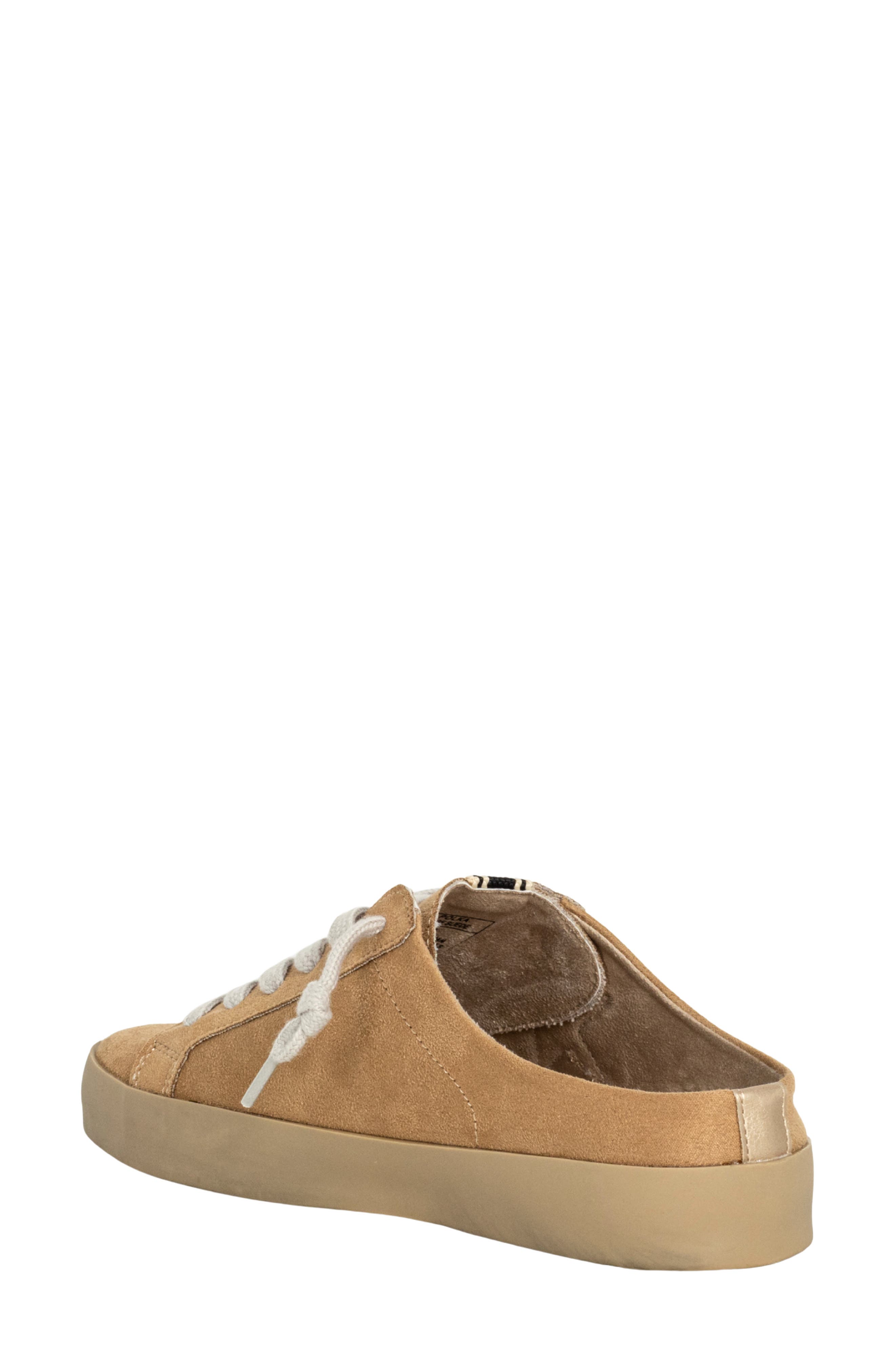 SHUSHOP Polka Sneaker Mule, Alternate, color, Beige Suede