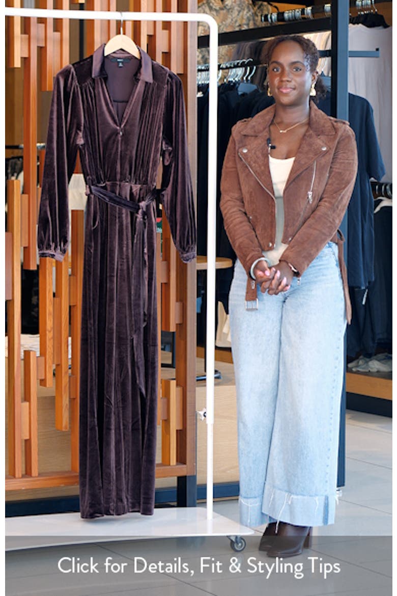 Long Sleeve Velvet Jumpsuit video