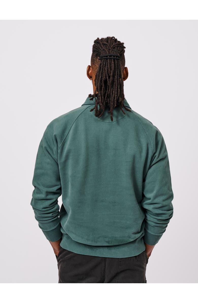 Aubin Dunster Zip Neck Sweatshirt, Alternate, color, Racing Green