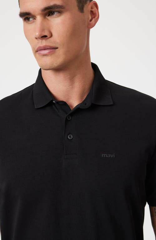 Mavi Jeans Slim Fit Cotton Polo In Black