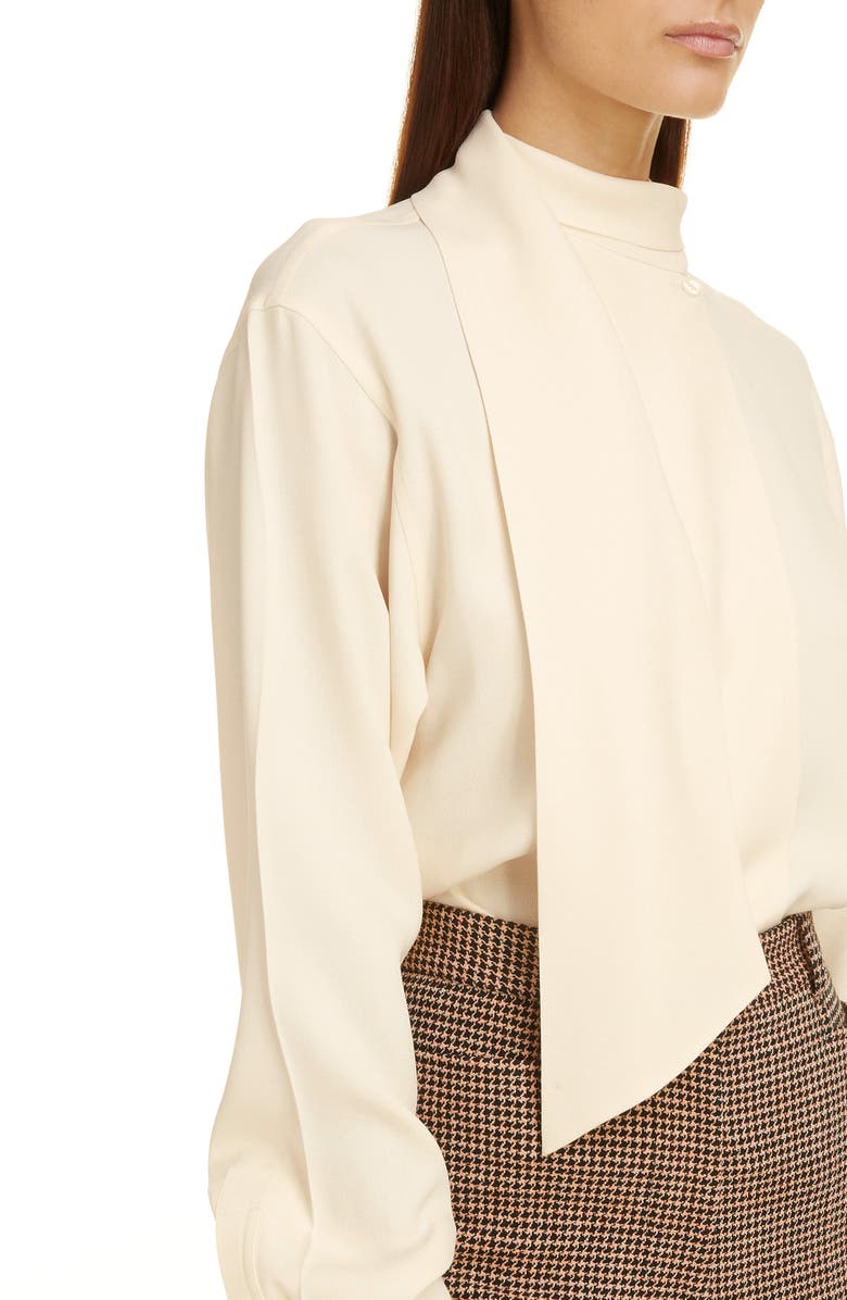 Victoria Beckham Scarf Neck Blouse, Alternate, color,