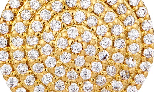 Savvy Cie Jewels Pavé Cubic Zirconia Circle Stud Earrings