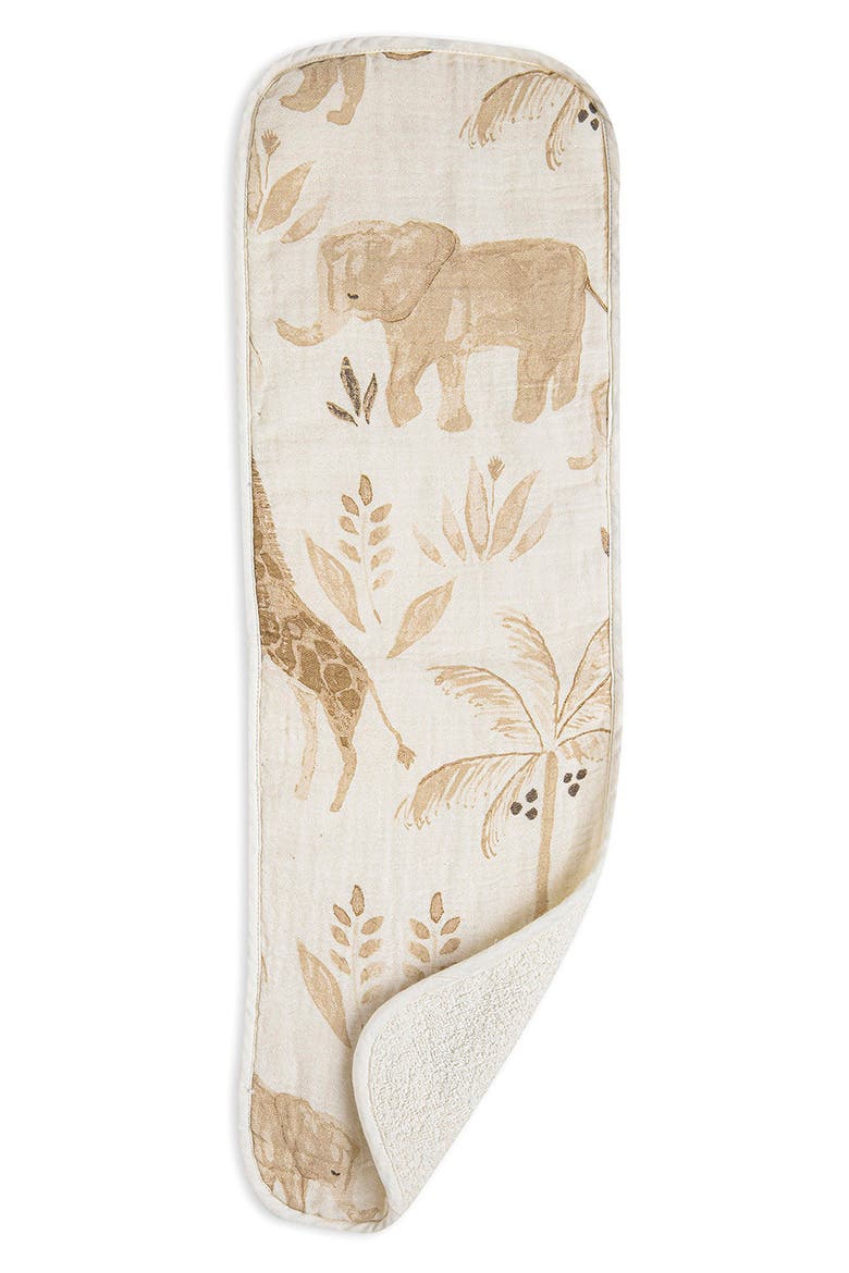 3-Pack Cotton Baby Burp Cloth Set, Alternate, color, TAN/ MULTI