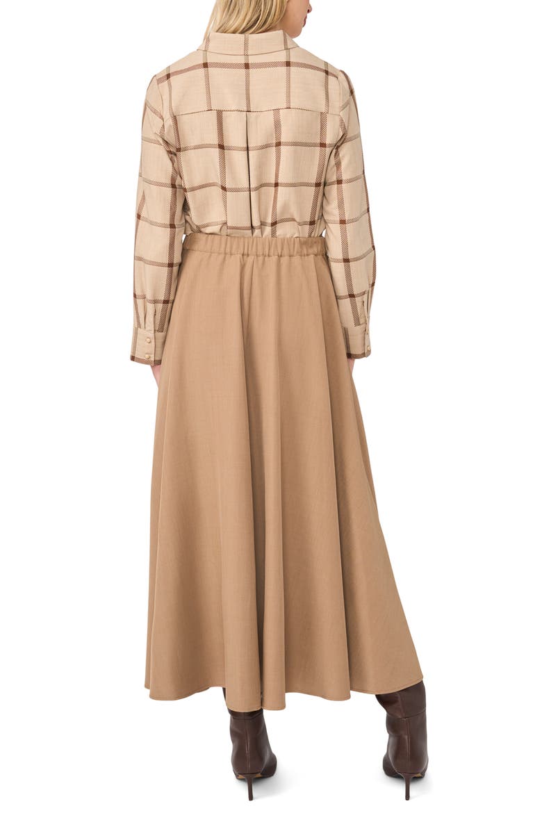 Wide Circular Skirt, Alternate, color, TAUPE