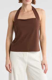 Halogen® Square Neck Halter Top