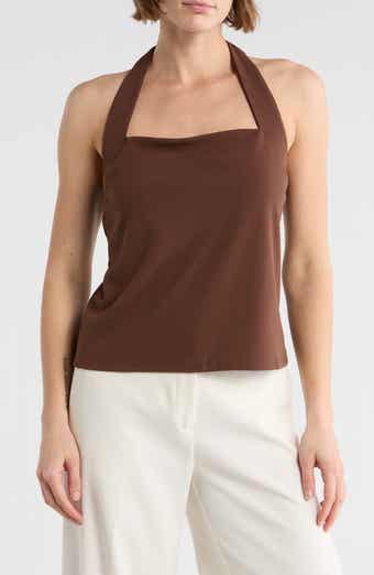 Halogen® Square Neck Halter Top