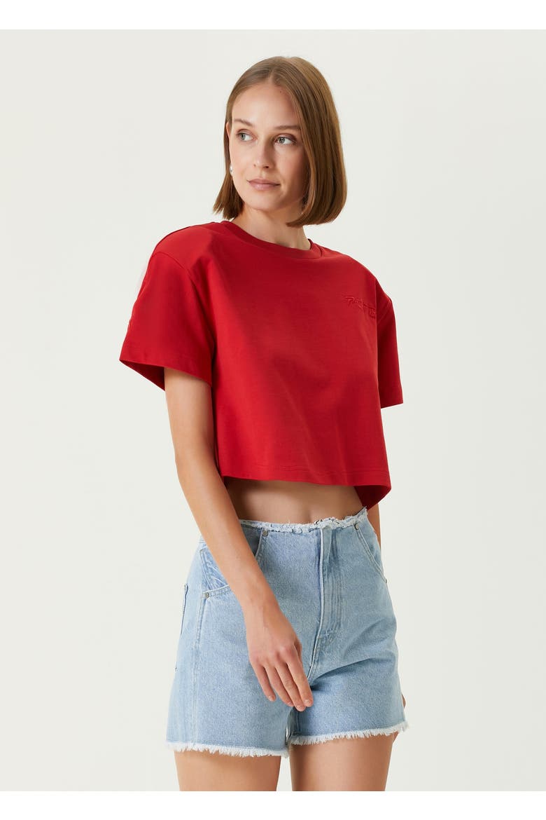 Cotton Your *Itch Shoulder Padded T-Shirt, Alternate, color, Red