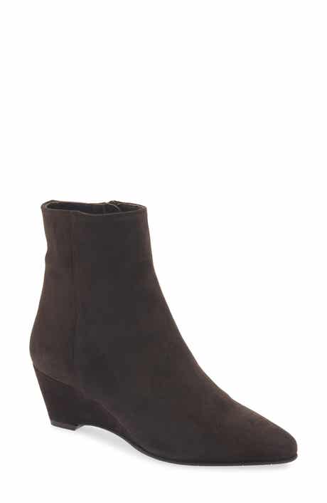 Kellini Waterproof Leather Wedge Bootie