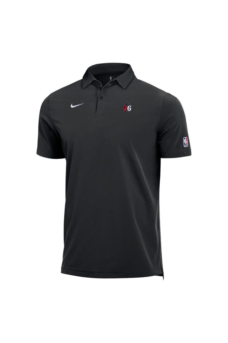 Men's Nike  Black Philadelphia 76ers 2026/27 Dri-FIT Coaches Polo, Alternate, color, Black