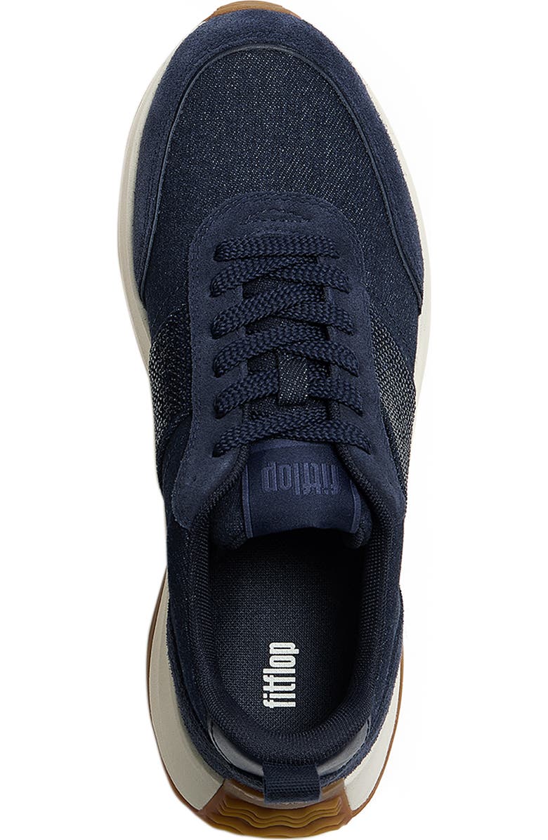 FitFlop F-Mode Flow Crystal Sneakers, Alternate, color, Dark Denim