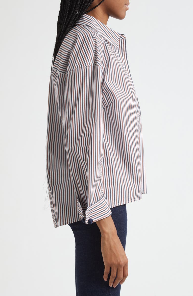 Draymond Stripe Stretch Cotton Blend Shirt