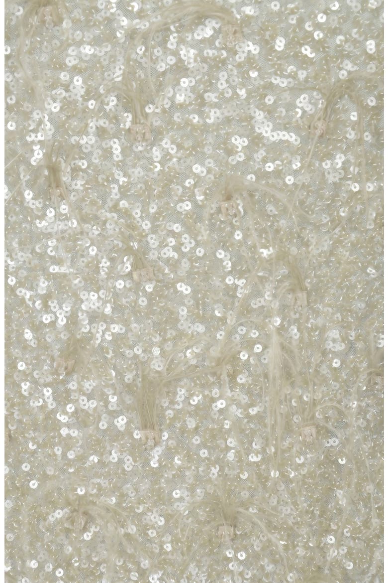 Sequin Mermaid Maxi Dress, Alternate, color, Ivory