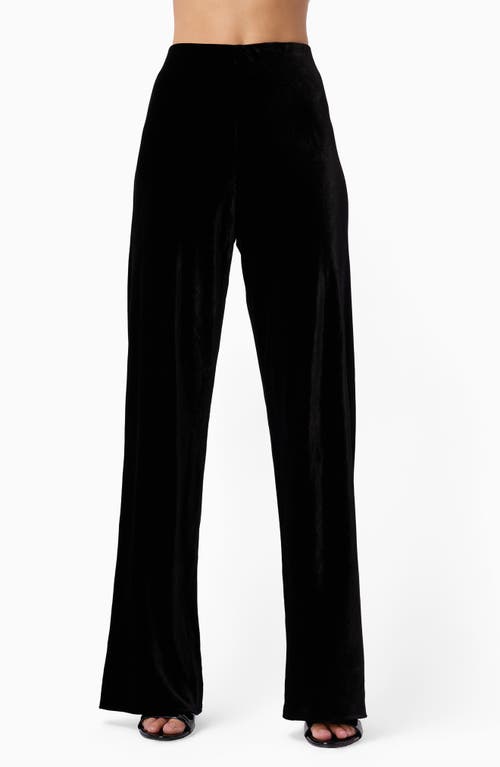 Cami Nyc Bristol Flare Velvet Pants In Black