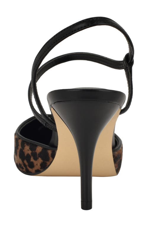 Calvin Klein Corderaly Genuine Calf Hair Pointed Toe Pump In Animal Print
