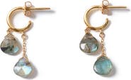 Chan Luu Dew Drop Labradorite Hoop Earrings