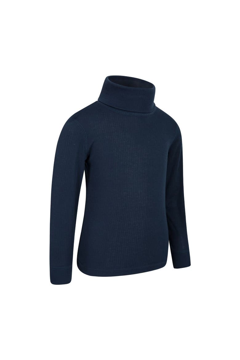 Childrens/Kids Talus Roll Neck Long-Sleeved Top, Alternate, color, Navy