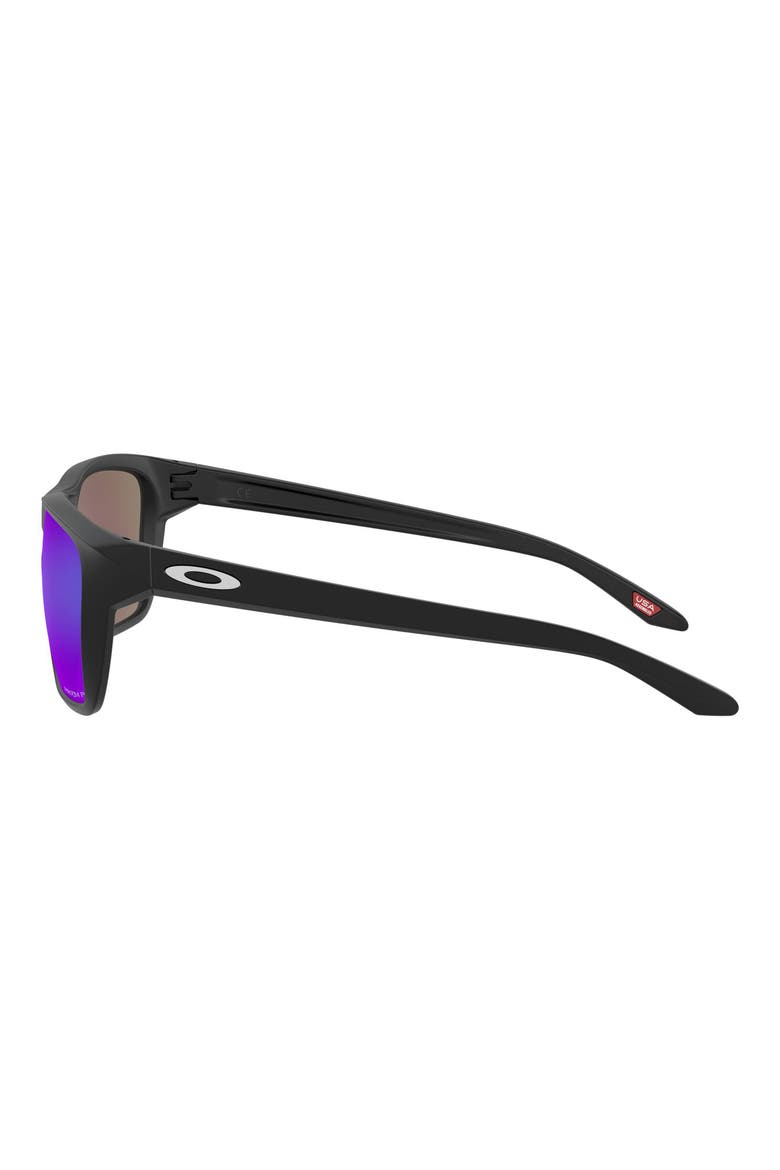 Sylas 57mm Prizm™ Polarized Keyhole Sunglasses, Alternate, color, BLACK