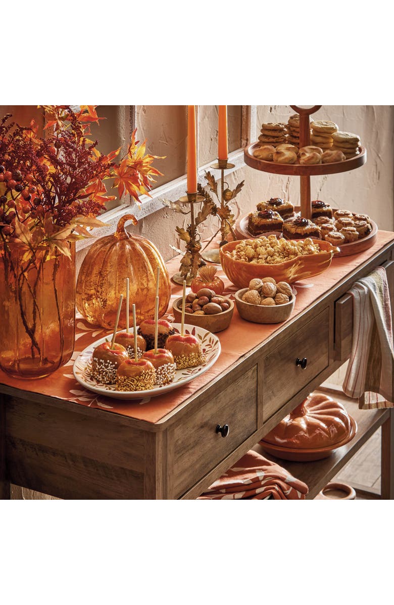 tag Loop 2 Tier Natural Wood Server Trays for Everyday Use, Alternate, color, Beige