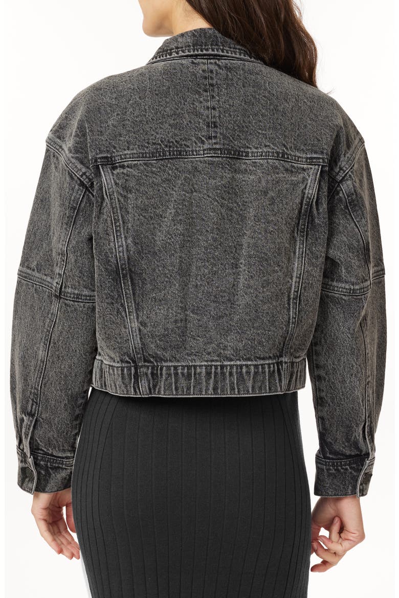 Oversize Crop Denim Jacket, Alternate, color, QUEENSBORO