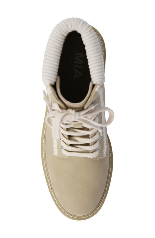 Mia Nakoma Lug Sole Bootie In Neutral