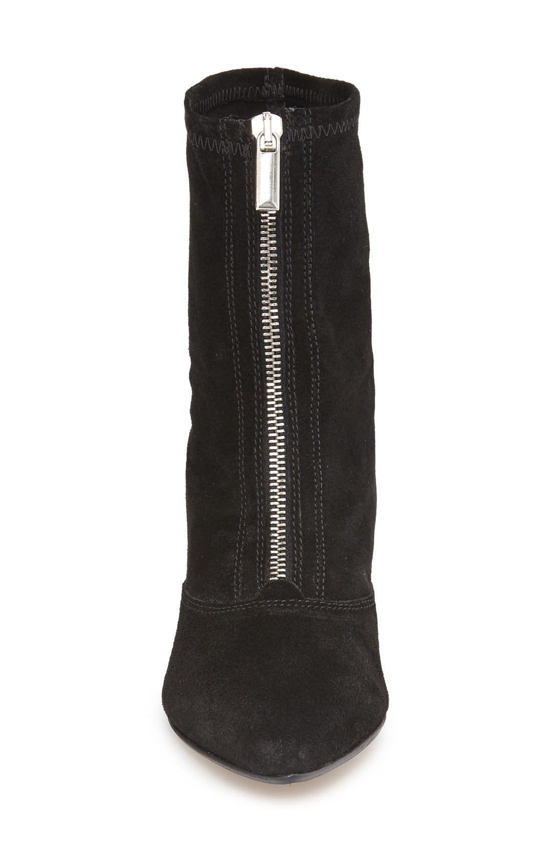 Topshop Martin Block Heel Bootie, Alternate, color, 