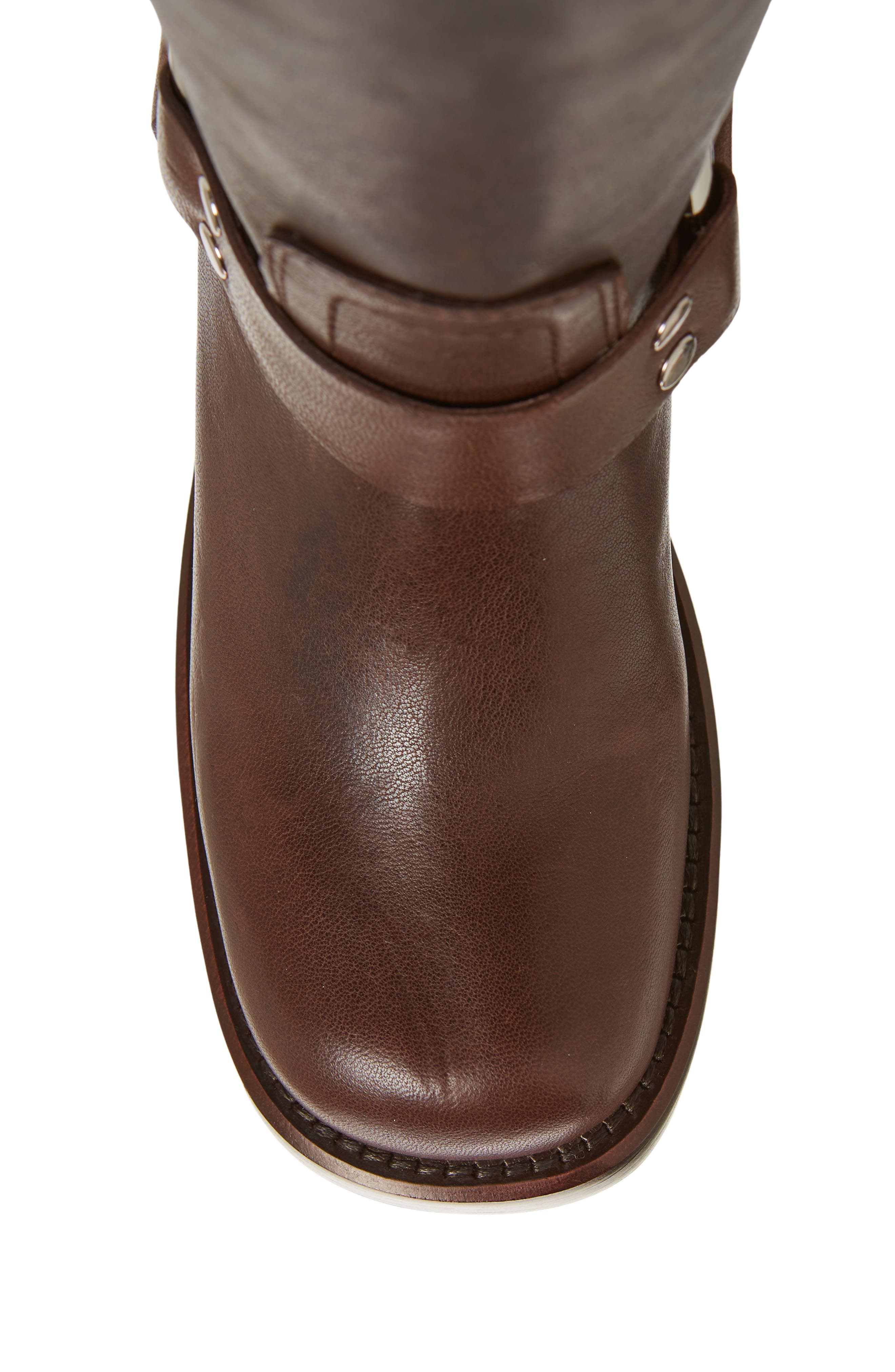 Jeffrey Campbell Reflection Western Boot, Alternate, color, Brown Distressed Silver