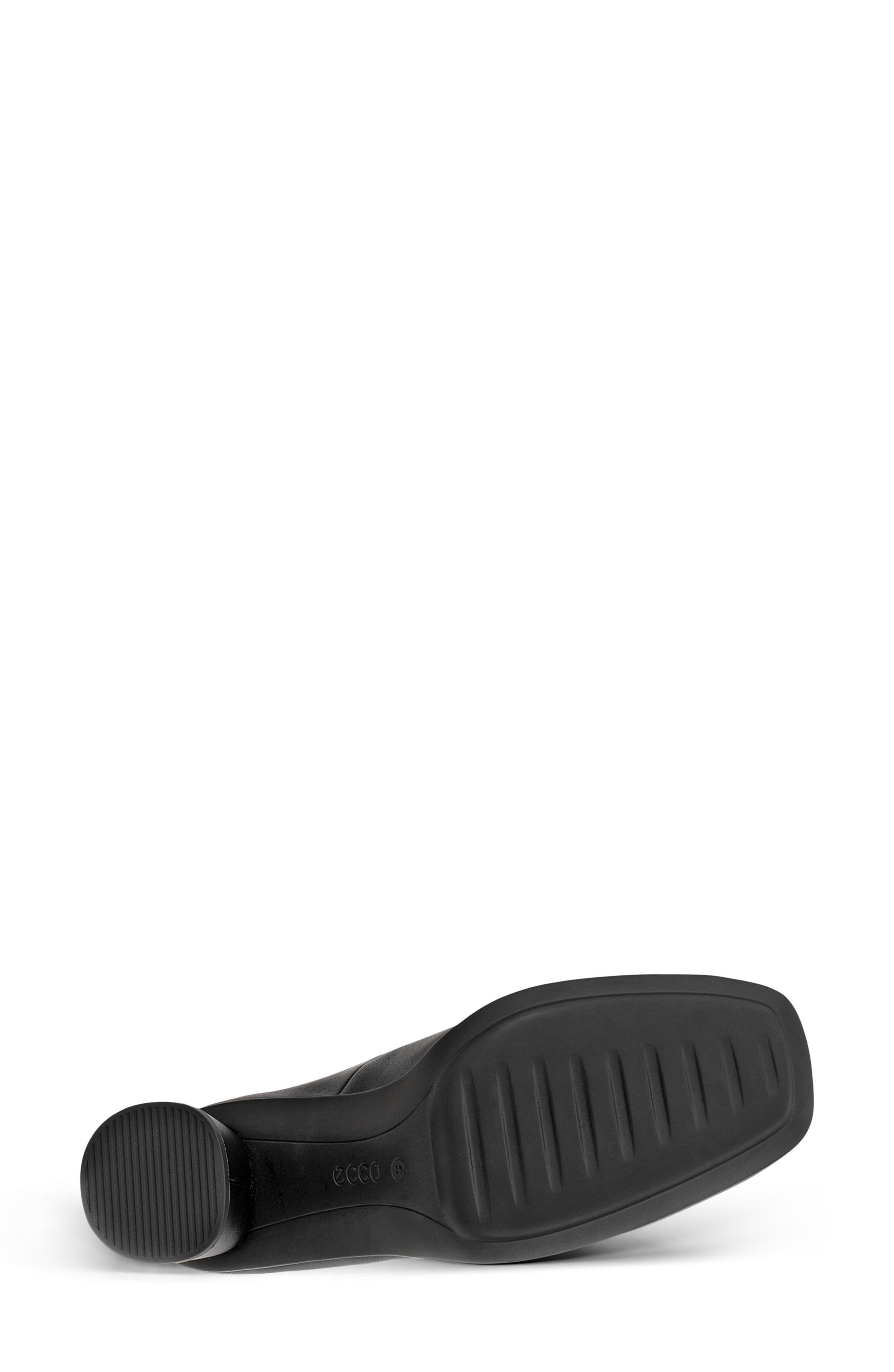 Sculpted Alba Block Leather Bootie, Alternate, color, BLACK