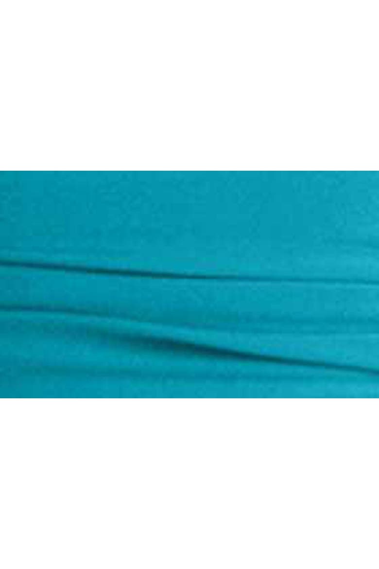 Ivy & Blu Pleated Jersey Fit & Flare Dress, Alternate, color, TURQUOISE