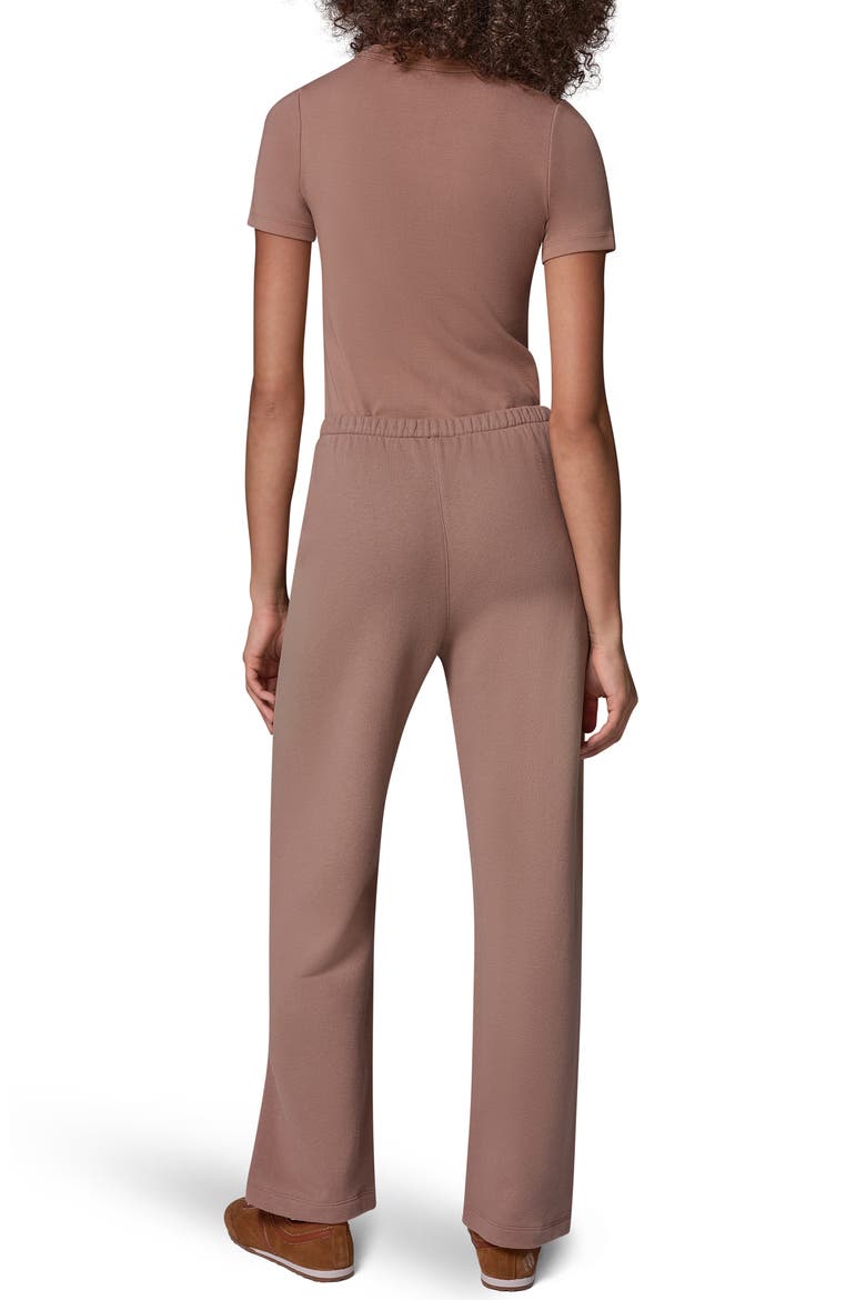 French Terry Straight Leg Pants, Alternate, color, CAMEL