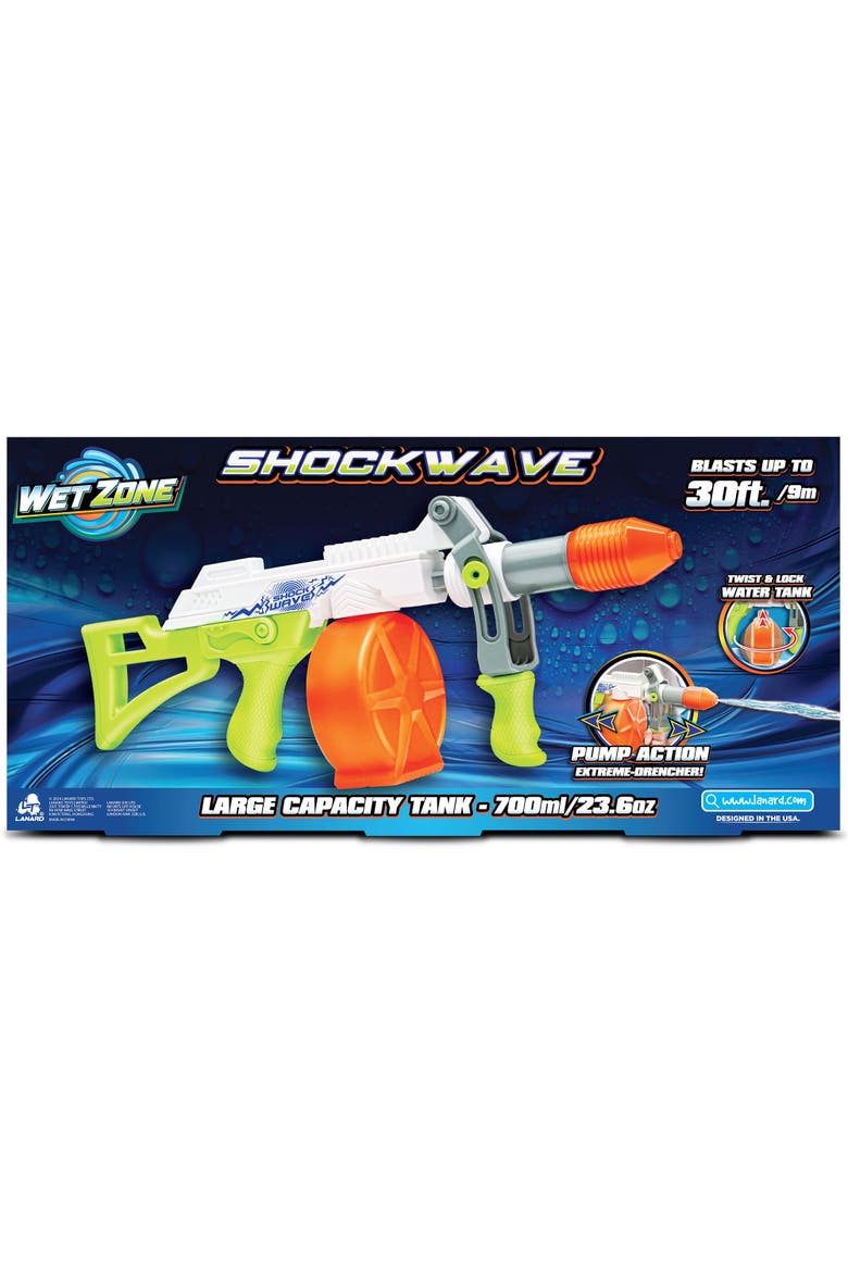Water Blaster, Shockwave, Pump Action Drencher Toy, Alternate, color, Multicolored