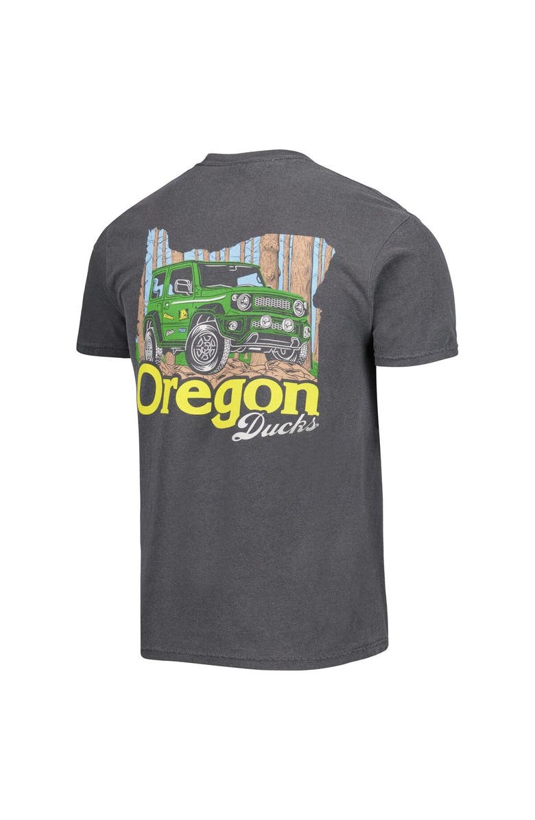 IMAGE ONE Men's Charcoal Oregon Ducks Hyperlocal T-Shirt, Alternate, color, Charcoal