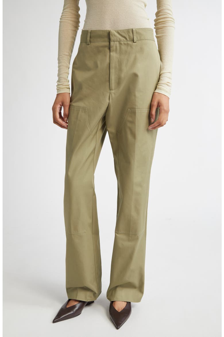 Worker Organic Cotton Patch Pants, Main, color, LIME