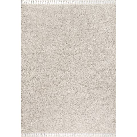 Mercer Shag Plush Tassel Area Rug