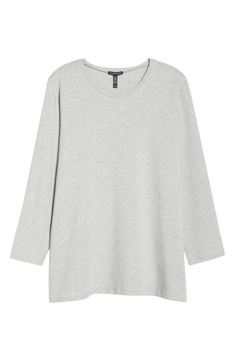 Eileen Fisher Long Sleeve Tunic Top, Alternate, color, Dark Pearl