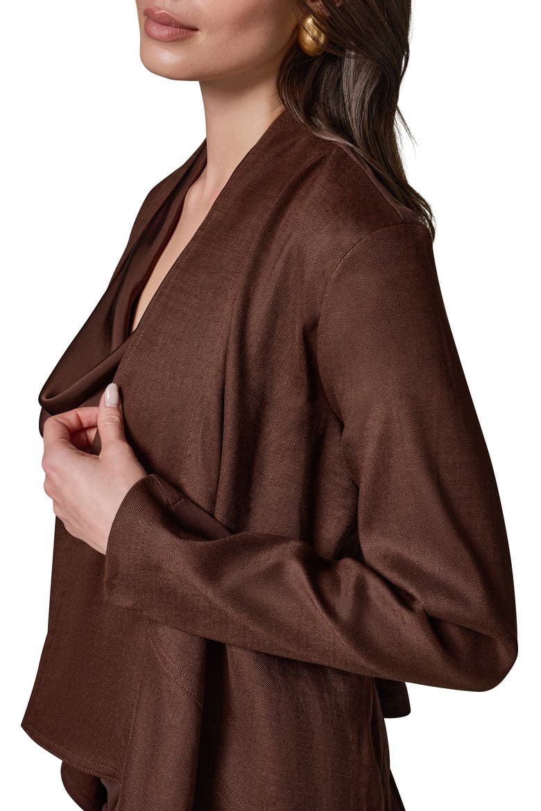 Drape Front Jacket, Alternate, color, CANYON
