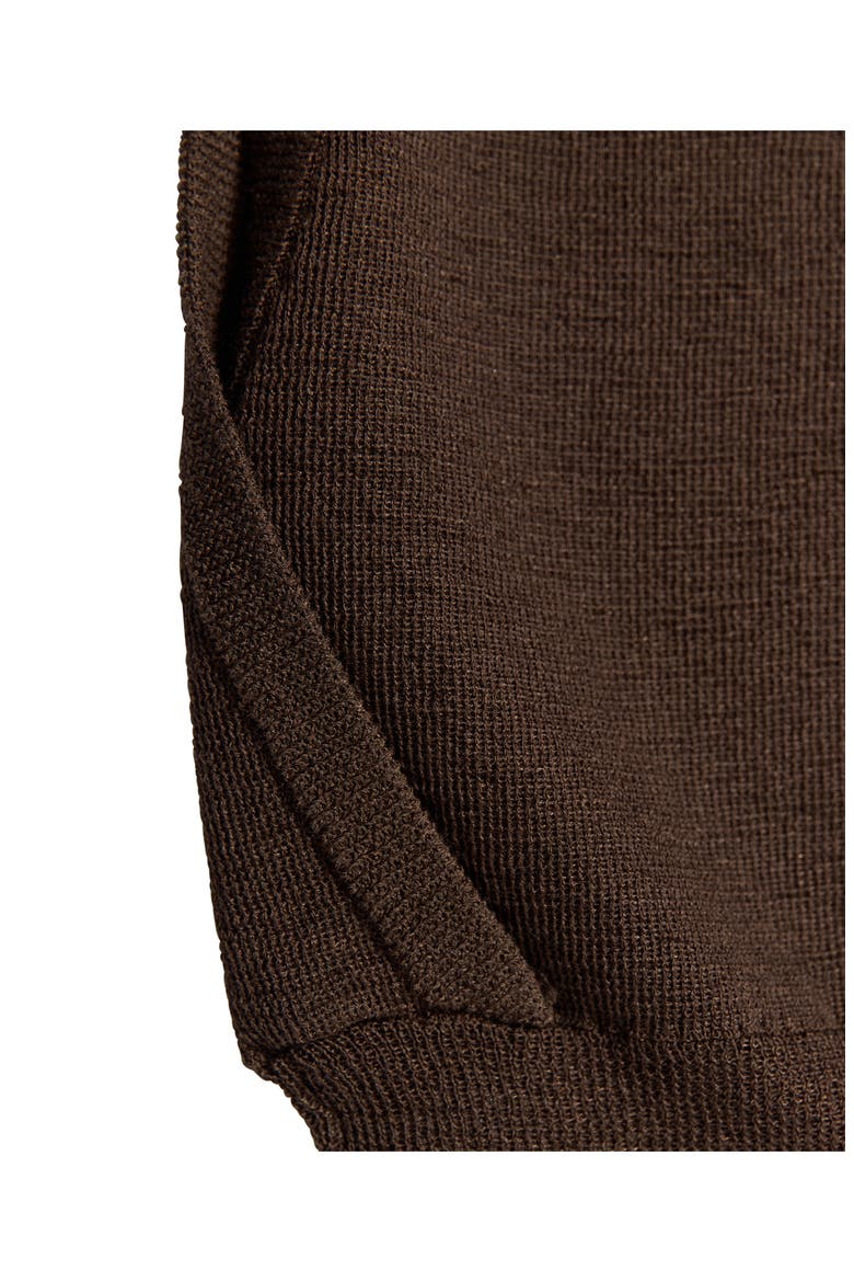 Knit V-Neck Vest, Alternate, color, COFFEE