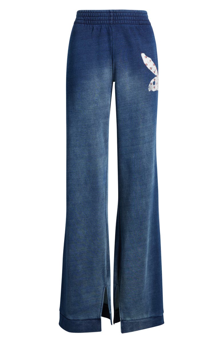 PTCL x Playboy Embellished Wide Leg Sweatpants, Alternate, color, 