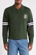 PacSun Le Palais Long Sleeve Zip Polo