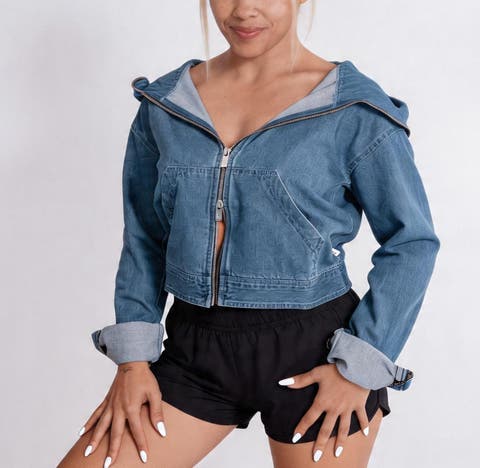 Denim Chopper Cropper