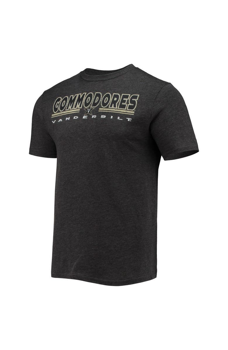 CONCEPTS SPORT Men's Concepts Sport Heathered Charcoal/Black Vanderbilt Commodores Meter T-Shirt & Pants Sleep Set, Alternate, color, 