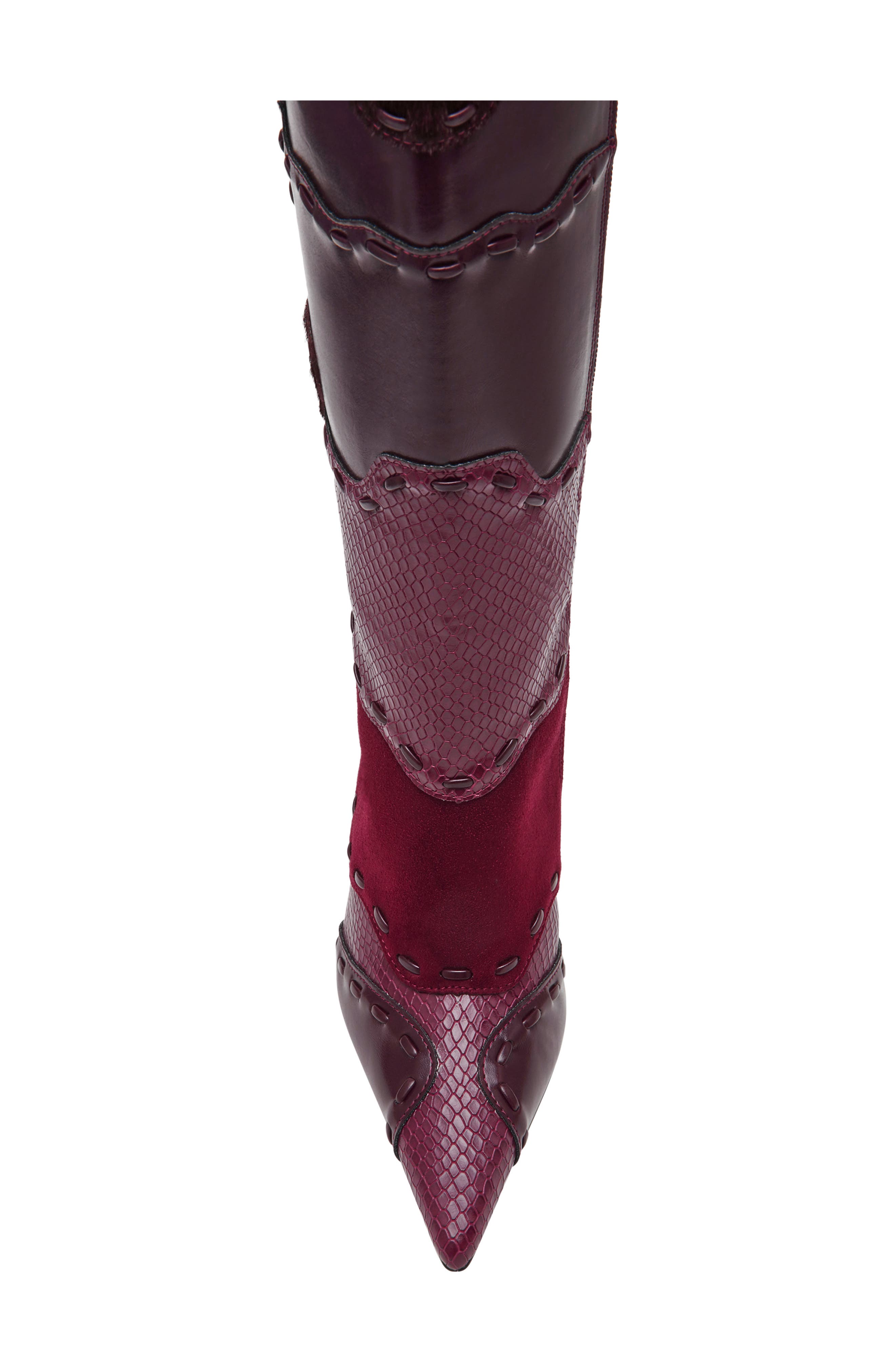Revive Knee High Boot, Alternate, color, BURGUNDY MULTI