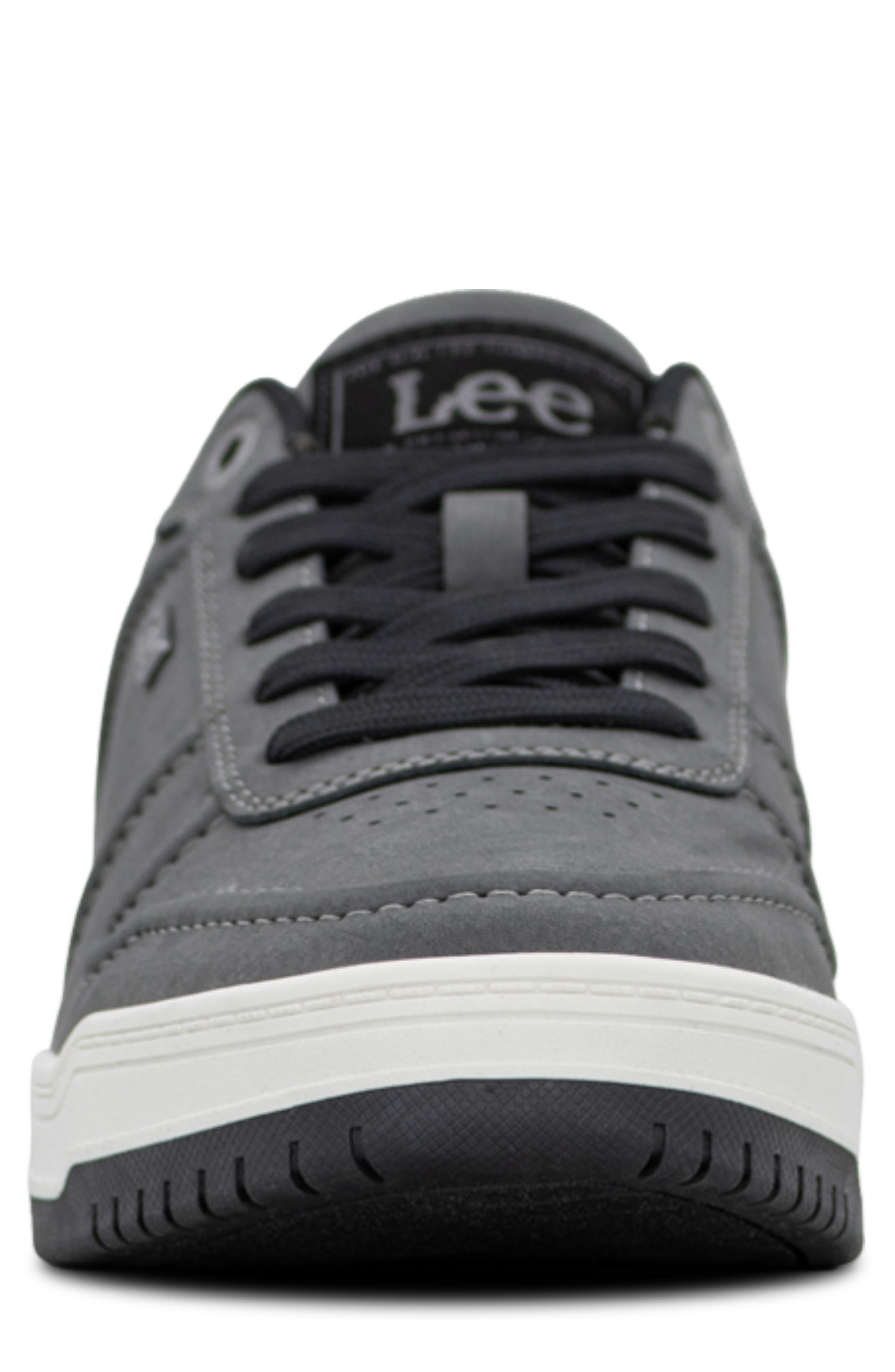 Specter Lux Faux Leather Sneaker, Alternate, color, CHARCOAL/ BLACK