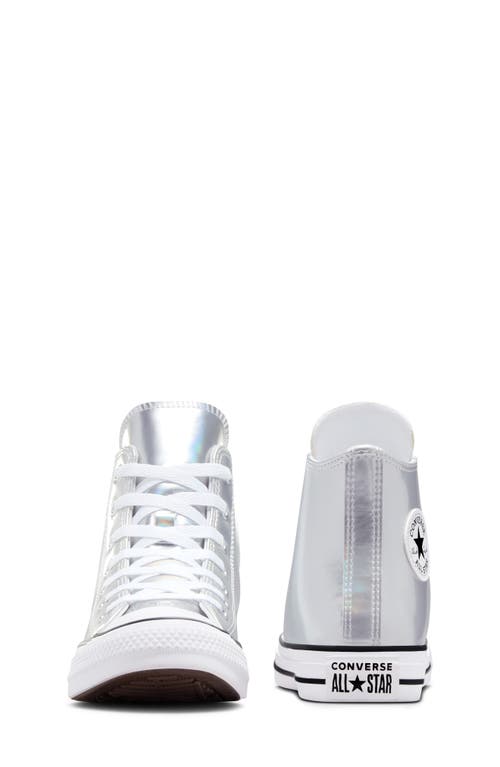 Converse Girls' Chuck Taylor All Star Lace Up Sneakers - Big Kid In Silver/white/silver