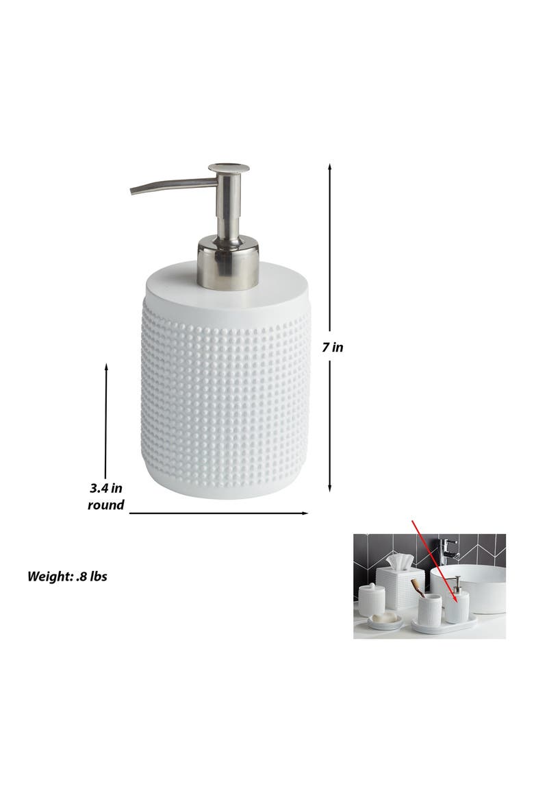 3-Piece Bathroom Accessories Set, Alternate, color, WHITE