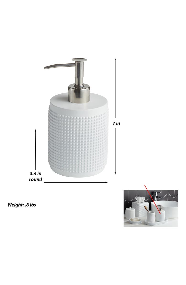 ROSELLI TRADING COMPANY 3-Piece Bathroom Accessories Set, Alternate, color, White